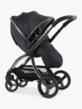 egg3 Pushchair, Carrycot & Accessories with Egg Shell Car Seat and Base Luxury Bundle, Carbonite