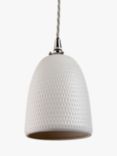 John Lewis Textured Porcelain Lamp Shade, White