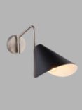 John Lewis Leaf Wall Light, Black