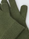 John Lewis Cashmere Gloves, Tarragon