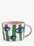 Eleanor Bowmer Electric Coast Eye Wiggle Stoneware Mug, 330ml, Blue/Green