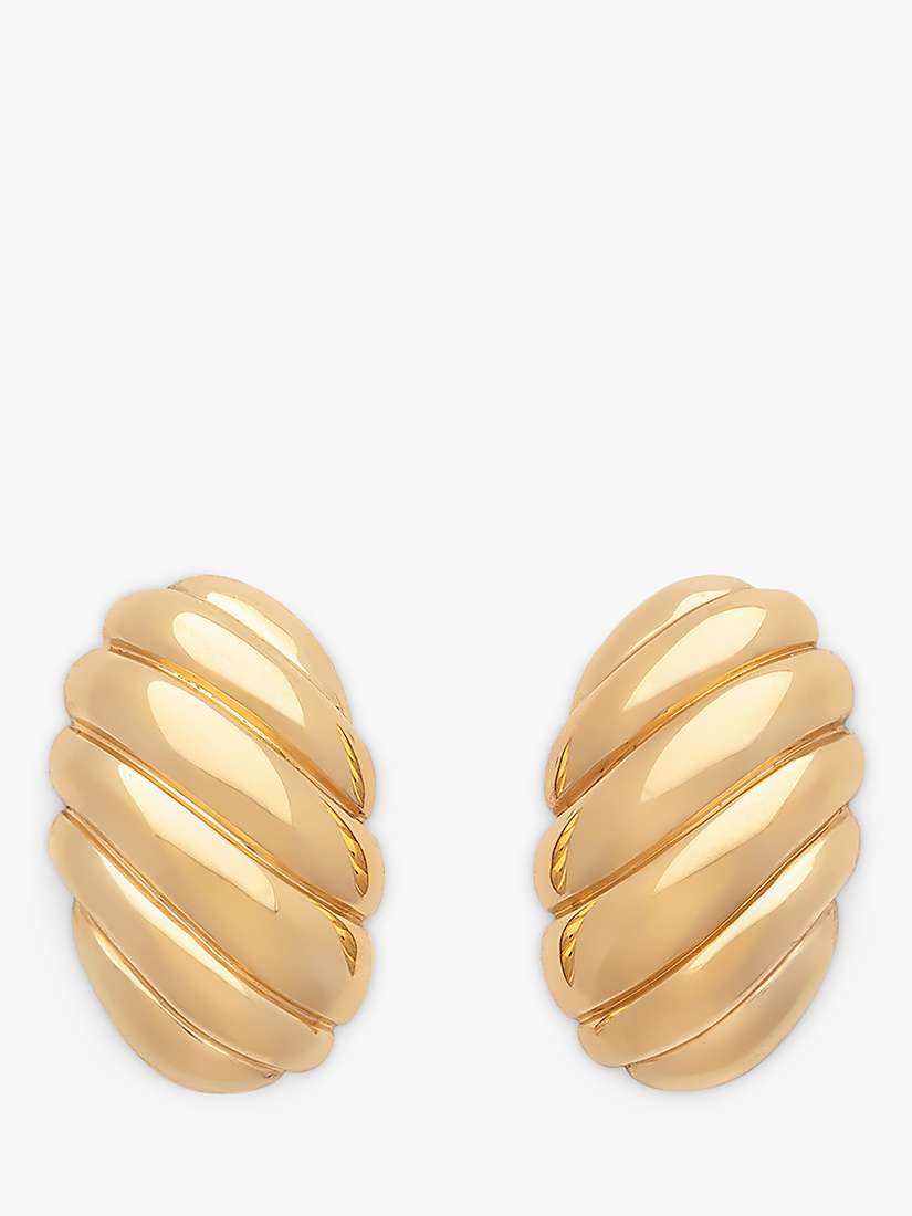 Buy Leah Alexandra Icon Stud Earrings, Gold Online at johnlewis.com