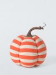 John Lewis Striped Woven Pumpkin Decoration