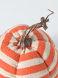 John Lewis Striped Woven Pumpkin Decoration