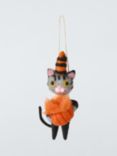 John Lewis Halloween Cat Felt Tree Decoration