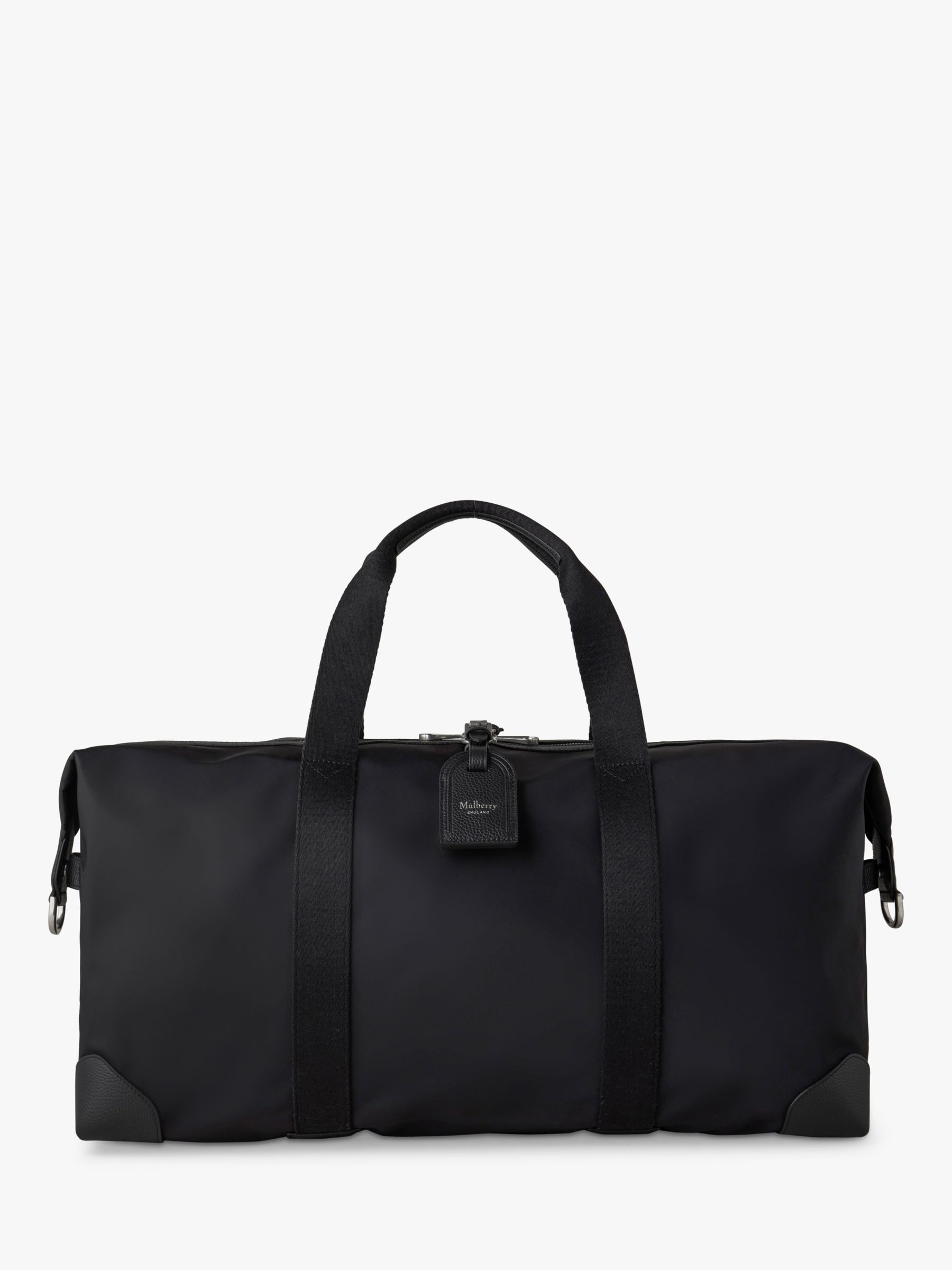 Mulberry Medium Clipper Travel Bag, Black at John Lewis & Partners