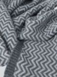 John Lewis Cashmere Scarf, Grey Herringbone