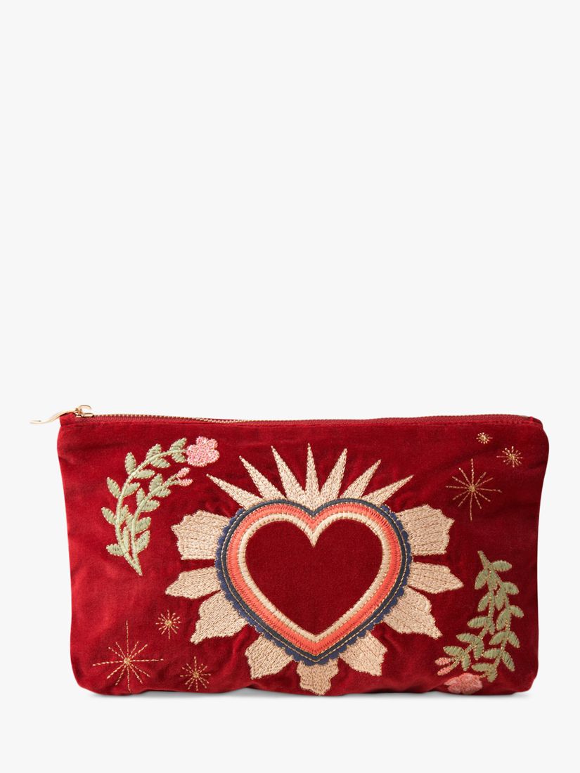 Buy Elizabeth Scarlett Sacred Heart Pouch, Rouge Online at johnlewis.com