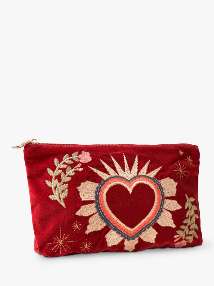 Buy Elizabeth Scarlett Sacred Heart Pouch, Rouge Online at johnlewis.com