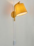 John Lewis ANYDAY Harry Plug-In Wall Light, Mustard