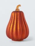 John Lewis LED Glass Pumpkin Decoration, Orange