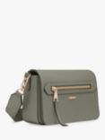 DKNY Bryant Leather Flapover Cross Body Bag, Olive