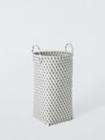 John Lewis ANYDAY Laundry Basket, Black/White