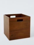 John Lewis Mid-Century Timber Storage Box, Brown