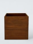 John Lewis Mid-Century Timber Storage Box, Brown