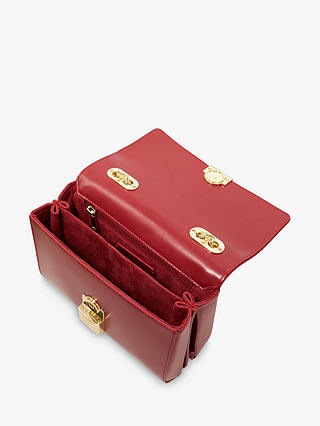 Dune Definitive Chain Strap Clutch Bag, Red