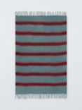 Mohair Effect Stripe Throw, Heritage Grey, Heritage Grey