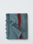 Mohair Effect Stripe Throw, Heritage Grey, Heritage Grey