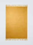 John Lewis Mohair Effect Plain Throw, Mustard