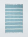 Mohair Effect Stripe Throw, Heritage Grey