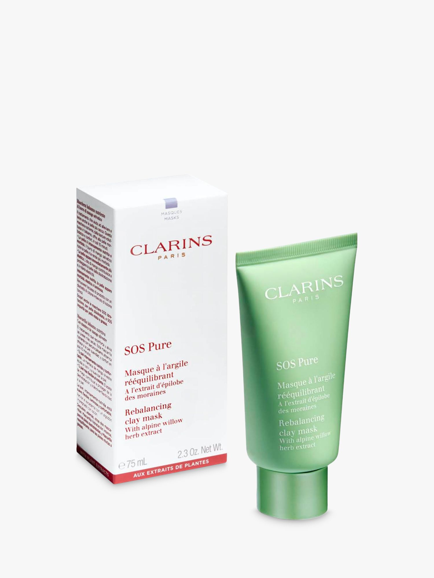 Clarins SOS Pure Rebalancing Clay Mask, 75ml 6
