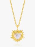 Rachel Jackson London Personalised Electric Love Birthstone Heart Necklace