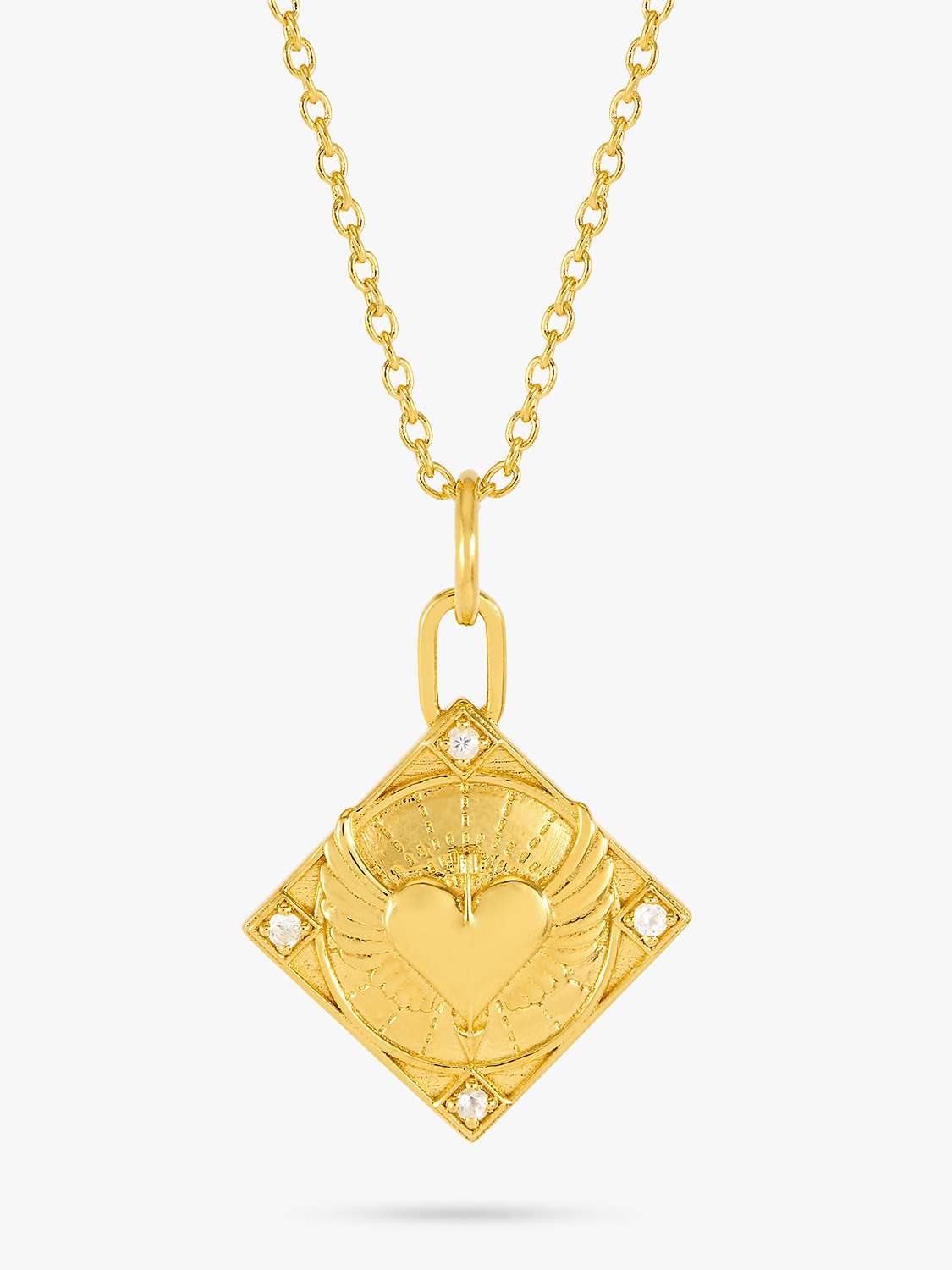 Buy Rachel Jackson London Personalised Token Of Love Necklace, Gold Online at johnlewis.com