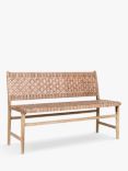 Nkuku Adembi Woven Leather Bench