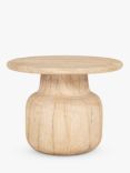 Nkuku Vivan Grooved Wood Side Table