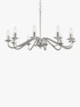 John Lewis Wakefield 10 Arm Chandelier Ceiling Light, Satin Nickel