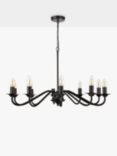 John Lewis Wakefield 10 Arm Ceiling Light, Matt Black