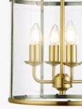 John Lewis Walker 4 Light Ceiling Lantern, Brass