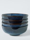 John Lewis Iver Reactive Glaze Stoneware Cereal Bowl, 16cm, Blue