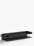 John Lewis Towel Rail / Bathroom Shelf, Matt Black