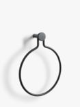 John Lewis Matt Black Towel Ring