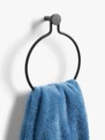 John Lewis Matt Black Towel Ring