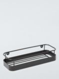 John Lewis Rectangular Shower Basket, Matt Black