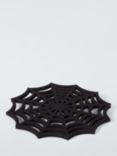 John Lewis Halloween Spiderweb Felt Placemat, Set of 2, Black