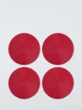 John Lewis Round Braided Placemats, Set of 4, Red