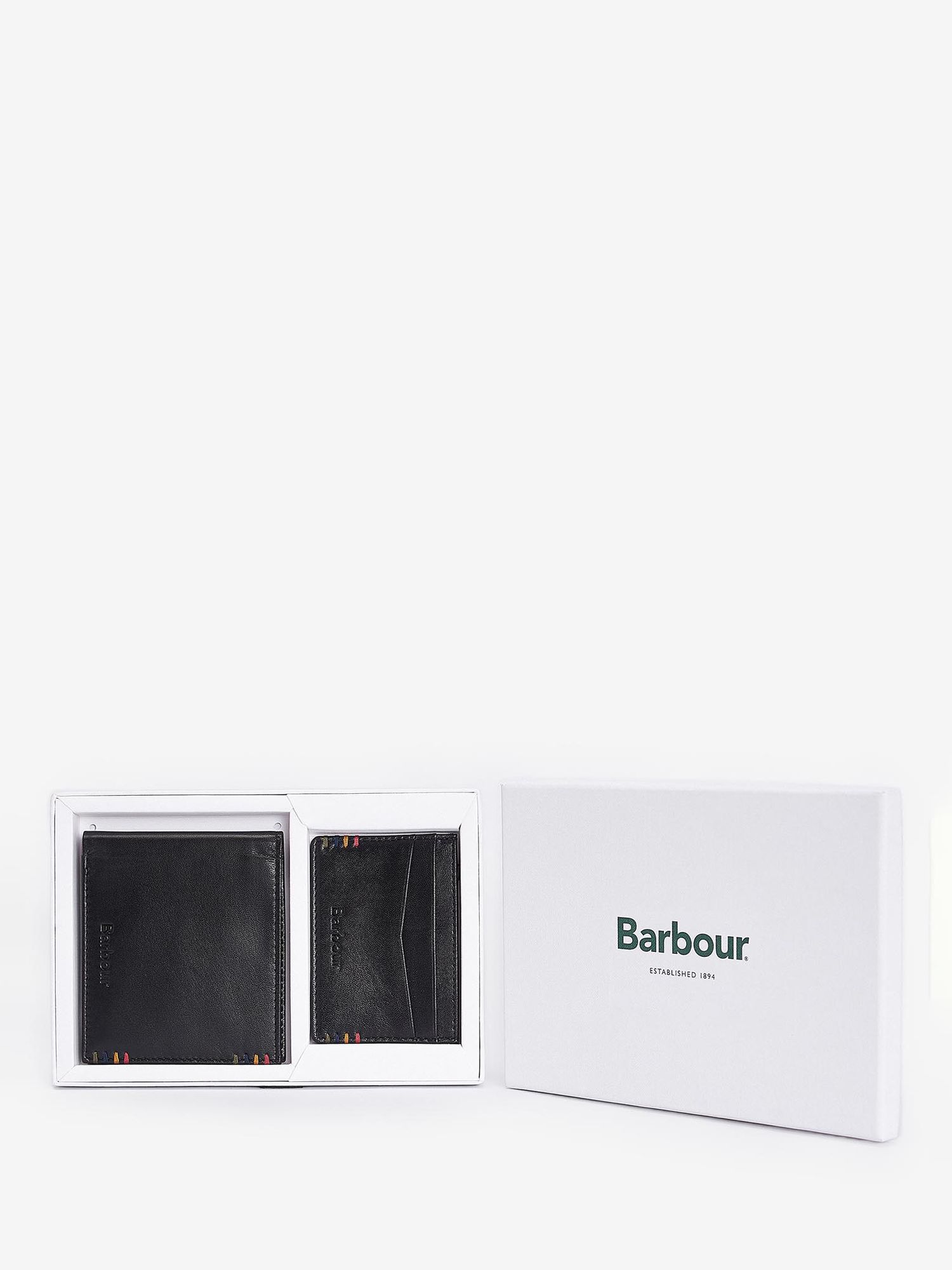 Barbour Cairnell Wallet & Cardholder Gift Set, Black
