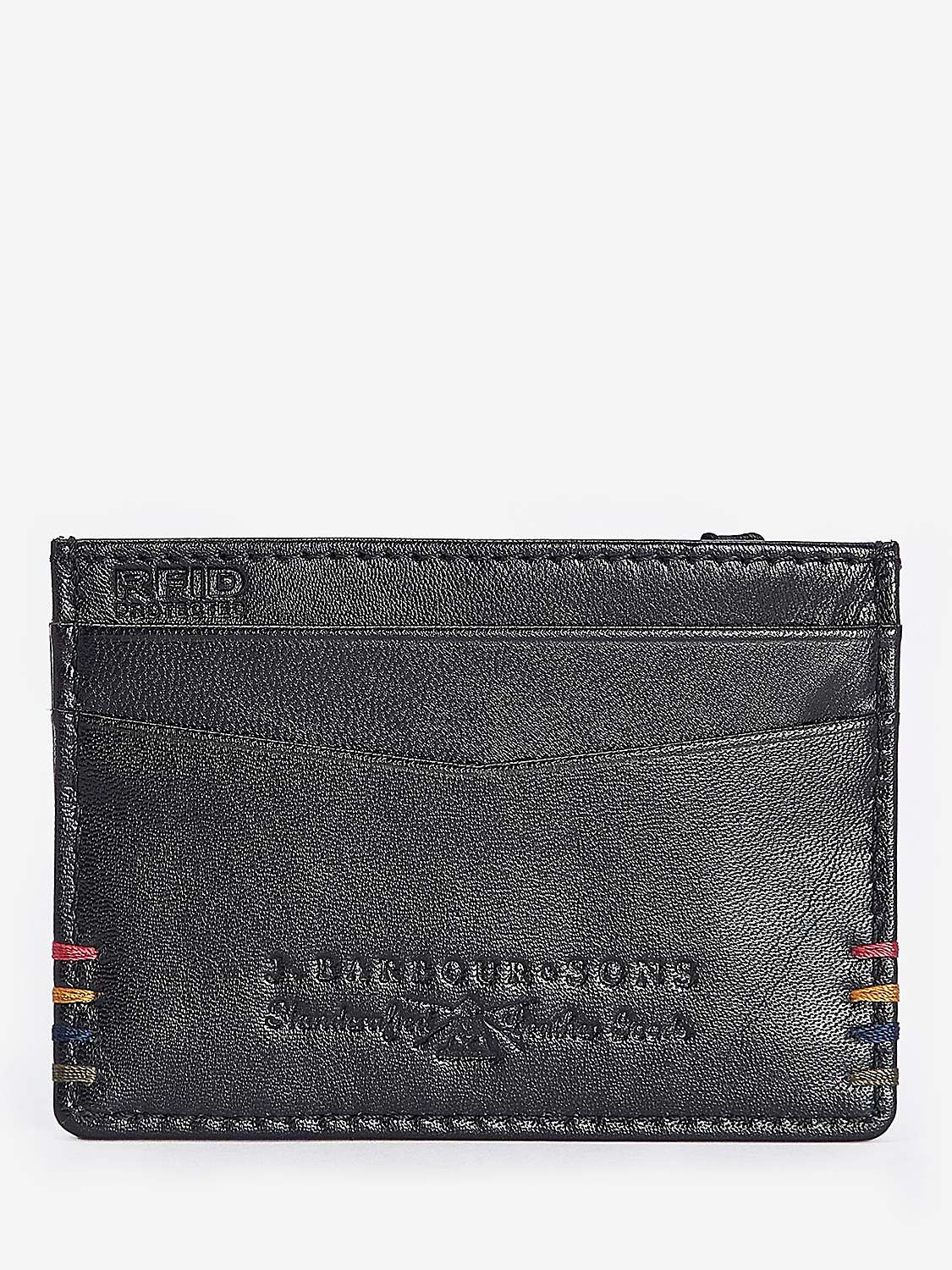 Buy Barbour Cairnell Wallet & Cardholder Gift Set, Black Online at johnlewis.com