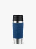 Tefal Classic Leak-Proof Travel Mug, 360ml, Black, Blue