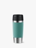 Tefal Twist Leak-Proof Double Wall Stainless Steel Travel Mug, 360ml, Green