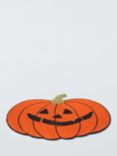 John Lewis Halloween Beaded Pumpkin Placemat, Orange