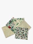 Rose & Hubble Holly Fat Quarter Fabrics, Pack of 5, Multi