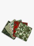 Rose & Hubble Winter Foliage Fat Quarter Fabrics, Pack of 5, Multi