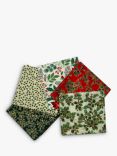 Rose & Hubble Winter Foliage Fat Quarter Fabrics, Pack of 5, Multi