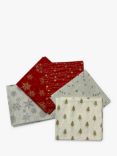 John Loudon Classic Christmas Sparkles Fat Quarter Fabrics, Pack of 5, Multi