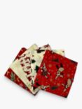 Rose & Hubble Reindeer and Cheer Fat Quarter Fabrics, Pack of 5, Multi