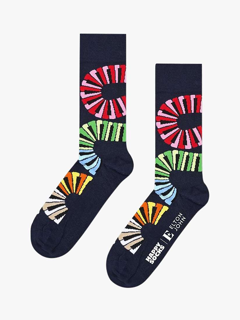 Buy Happy Socks Elton Rocket Man Socks, Blue/Multi Online at johnlewis.com